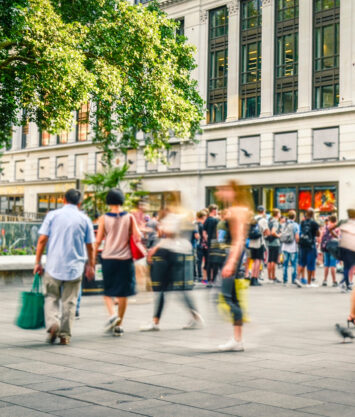 Busy town centre